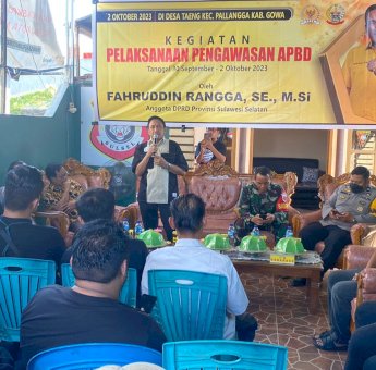 Di Gowa, Rangga Ingatkan Warga Bersama Kawal Pembangunan