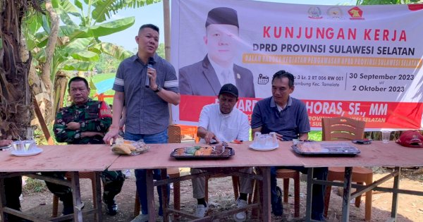 Lakukan Pengawasan APBD, Edward Horas Ajak Warga Parangtambung Bersama Kawal Pembangunan