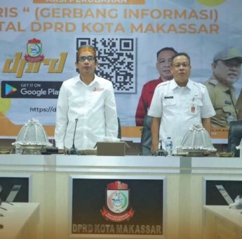 Sekretariat DPRD Makassar Resmi Luncurkan Aplikasi Gerbang Informasi