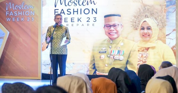 Tingkatkan Pemanfaatan Busana Lestarikan Budaya Lokal, Taufan Pawe Apresiasi Muslim Fashion Week 2023