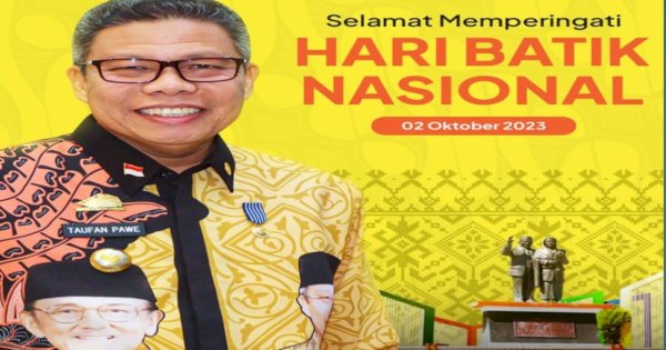 Wali Kota Parepare Taufan Pawe Ucapkan Peringatan Hari Batik Nasional