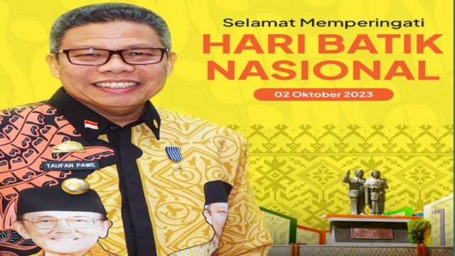 Wali Kota Parepare Taufan Pawe Ucapkan Peringatan Hari Batik Nasional