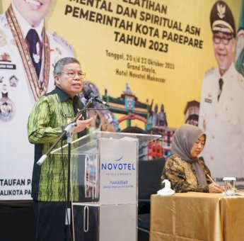 Wali Kota Taufan Pawe Buka Pelatihan Mental dan Spiritual ASN Pemkot Parepare