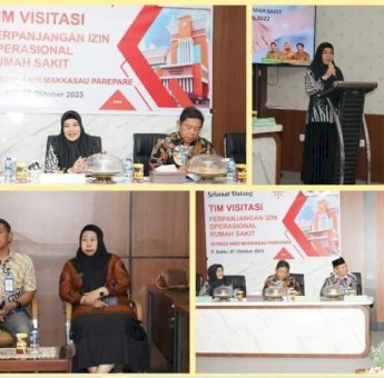 Direktur RSUD Andi Makkasau Parepare Sampaikan Apresiasi atas Kunjungan Tim Visitasi dan Tim Teknis Dinkes Sulsel