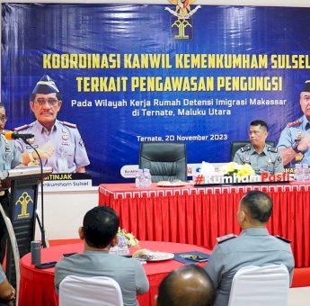 Perkuat Pengawasan Pengungsi Luar Negeri, Kanwil Kemenkumham Sulsel Koordinasi Hingga ke Malut