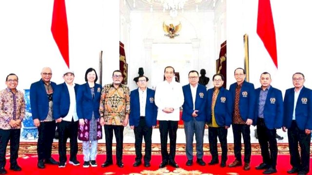 Presiden Joko Widodo menerima Pengurus Persatuan Wartawan Indonesia (PWI) Pusat di Istana Merdeka Jakarta, Selasa (07/11/2023). (Istimewa)