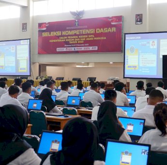 9412 CPNS Kanwil Kemenkumham Sulsel Ikut Ujian SKD