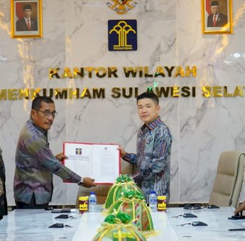 Kanwil Kemenkumham Sulsel Tetapkan Terminal Khusus PT Huadi Nickel Alloy Sebagai TPI