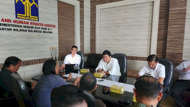 Suasana fasilitas pelaksanaan aduan masyarakat yang dilakukan Kanwil Kemenkumham Sulsel, kemarin. (Dok. Humas Kanwil Kemenkumham Sulsel)