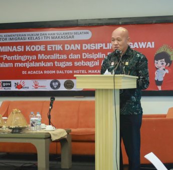 Kantor Imigrasi Makassar Diseminasi Kode Etik dan Disiplin Pegawai