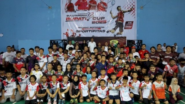 Bibit Atlet bulutangkis cilik Kukar diajang Turnamen Bupati Cup 2023. (Istimewa)