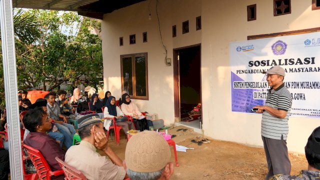 Ket : Prodi Perencanaan Wilayah dan Kota Universitas Muhammadiyah Makassar saat melakukan sosialisasi (istimewa)