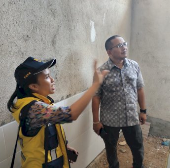 Tinjau Pembangunan SDN 100 Indokoro, Muhammad Fauzi : Progresnya Bagus