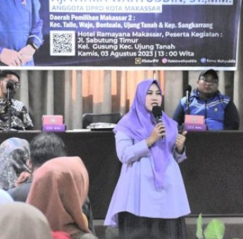 Fatma Wahyudin Siap Perjuangkan Masalah Air Bersih di Utara Kota Makassar