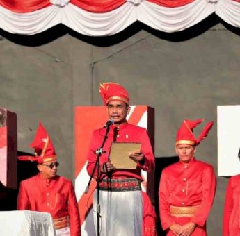 Ketua DPRD Makassar Bacakan Teks Proklamasi di Upacara Peringatan HUT RI ke-78