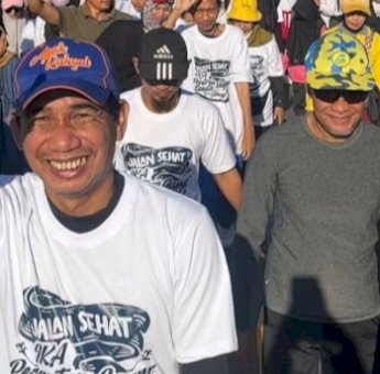 Dikomandoi Rudianto Lallo, Puluhan Ribu Alumni Guppi Samata Gowa Hadiri Jalan Sehat