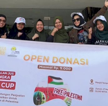 Sedekah Jumat Jus Semangka, Cara Hipmi Ladies Parepare Donasi untuk Palestina