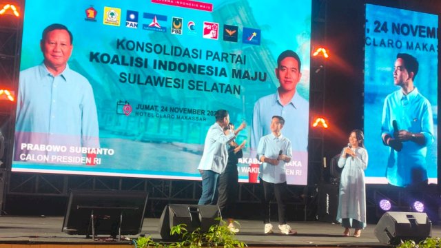 Silaturahmi partai koalisi dan Tim Kampanye Daerah (TKD) Prabowo-Gibran Sulsel di Hotel Claro, Jalan AP Pettarani, Makassar, Jumat (24/11/2023). (Foto: Istimewa)