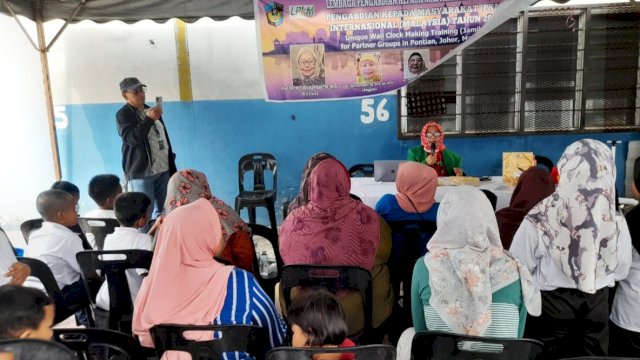Program Pengabdian kepada Masyarakat (PkM) yang dilakukan dosen Universitas Muslim Indonesia (UMI) di Sanggar Sungai Buloh, Selangor, Malaysia, Senin (6/11/2023). (Foto: Istimewa)