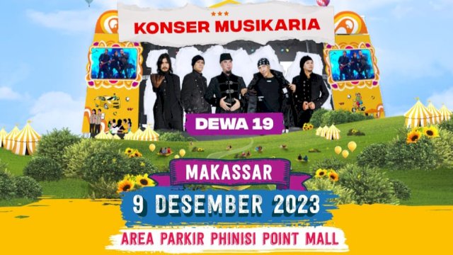 Perjalanan Adira Festival 2023 bakal berakhir di Makassar dengan menghadirkan Konser Musikaria pada 8-10 Desember mendatang. (Foto: Istimewa)