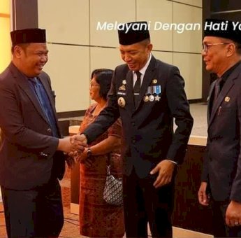 Direktur PAM Tirta Karajae Hadiri Sertijab Pj Wali Kota Parepare