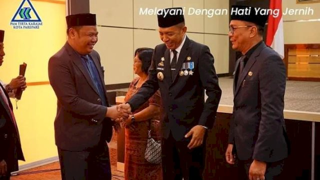 Direktur PAM Tirta Karajae Hadiri Sertijab Pj Wali Kota Parepare