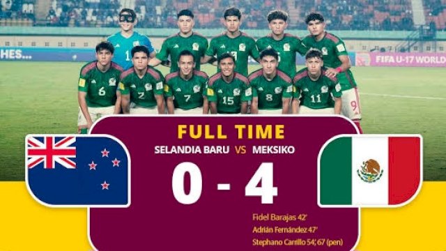 Piala Dunia U-17: Meksiko Tim Terakhir ke 16 Besar, Korsel Tersingkir