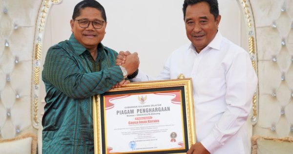 Pj Gubernur Sulsel: Dedikasi Causa Iman Karana Besar Dalam Pertumbuhan Ekonomi di Daerah