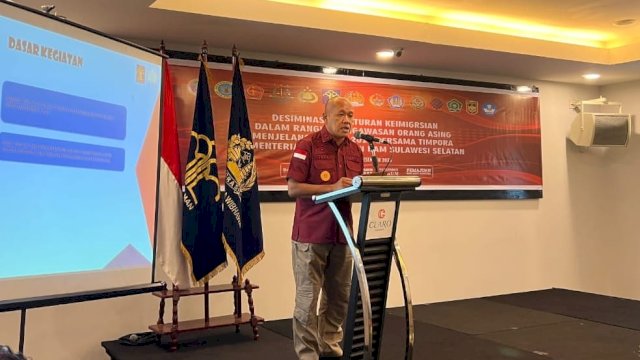 Kadiv Keimigrasian Kanwil Kemenkumham Sulsel Jaya Saputra. (Dok. Humas Kanwil Kemenkumham Sulsel)