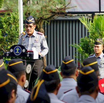 Kakanwil Kemenkumham Sulsel Ajak Jajaran Miliki Jiwa Bela Negara
