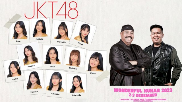 JKT 48 Akan Hadir Dalam Kegiatan Wonderful Kukar 2023. (Istimewa)
