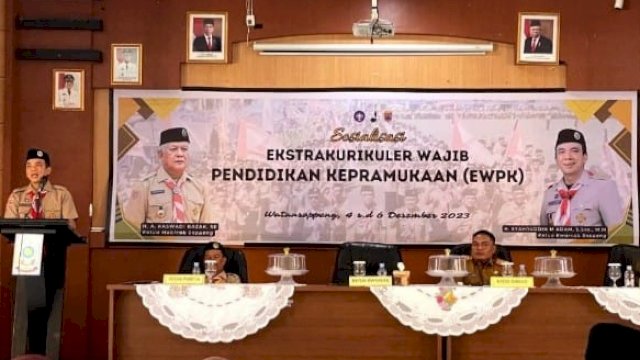 Orientasi Ekstrakurikuler Kepramukaan, Ketua DPRD Soppeng: Semoga Memberi Kontribusi Nyata ke Masyarakat