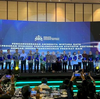 Kemenkumham Dianugerahi Penganugerahan Anindhita Wistara Data dari BPS