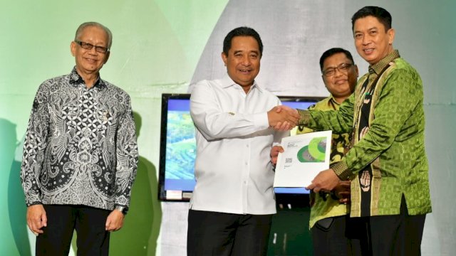 Rapat Koordinasi Daerah dan Launching Hasil Sensus Pertanian 2023 (ST2023) yang digelar BPS Provinsi Sulawesi Selatan, Selasa (05/12/2023). (Istimewa)