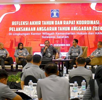 Tim Akuntabilitas Kemenkumham Sulsel Paparkan Hasil Monev, Liberti Sitinjak Dorong Penerapan SPIP Maksimal