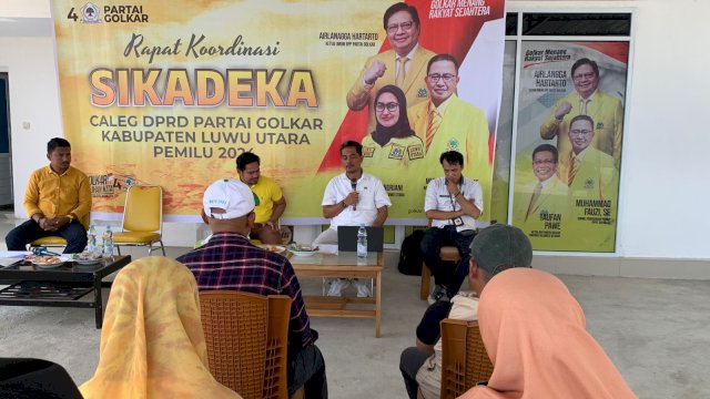 KPU Apresiasi Rakor Sikadeka Partai Golkar Luwu Utara