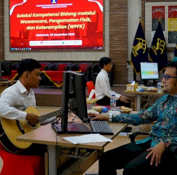 Pejabat Eselon II Kanwil Kemenkumham Sulsel Uji Peserta SKB WPFK