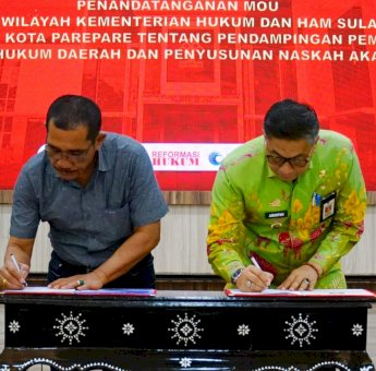 Kemenkumham Sulsel Dampingi Penyusunan Produk Hukum Daerah di Parepare dan Barru