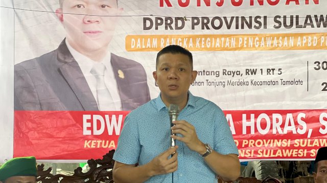 Anggota DPRD Sulsel, Edward Wijaya Horas melaksanakan kunker pengawasan APBD Sulsel di Kelurahan Tanjung Merdeka, Kecamatan Tamalate, Kota Makassar, Sabtu (02/12/2023). (Foto: Istimewa)