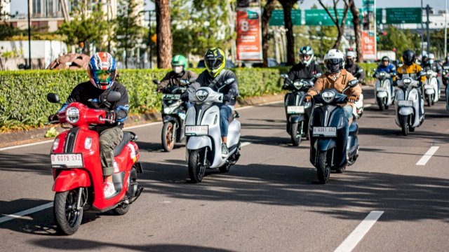 Sepeda motor Yamaha berhasil memboyong lima penghargaan bergengsi di ajang GridOto Award 2023 yang diselenggarakan pada Jumat (01/12/2023). (Foto: Istimewa)