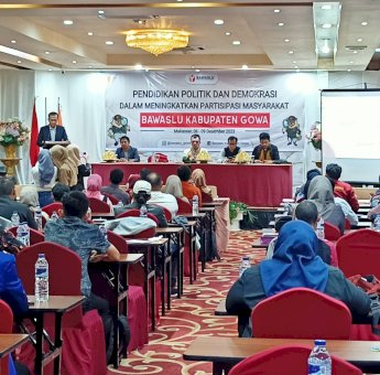 Tingkatkan Partisipasi Masyarakat, Bawaslu Gowa Gelar Pendidikan Politik dan Demokrasi