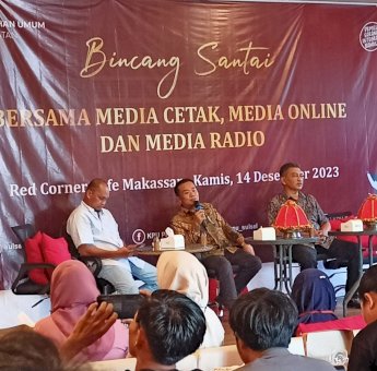 Bincang Santai Bersama Media Massa, KPU Sulsel Tekankan Sinergitas Kawal Tahapan Pemilu
