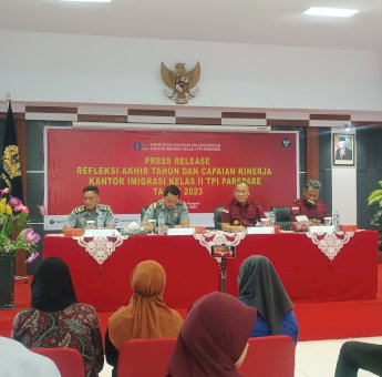 Refleksi Kinerja Imigrasi Parepare 2023, PNPB Melonjak Hampir Tiga Kali Lipat dari Target