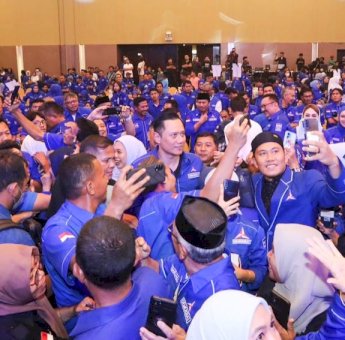 Di Hadapan AHY, Caleg Demokrat se Sulsel Sepakati Kompensasi Suara Untuk Pileg 2024