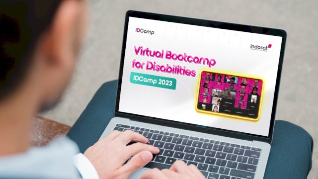 Indosat Ooredoo Hutchison kembali menyelenggarakan IDCamp Virtual Bootcamp for Disabilities 2023. Tujuannya, untuk memberikan hak yang sama dalam literasi dan akses digital kepada kelompok penyandang disabilitas. (Dok. Indosat Ooredoo Hutchison)