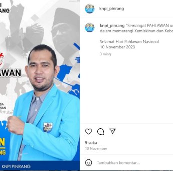 Ucapan Selamat Hari Pahlawan, Ketua KNPI Pinrang Haeruddin : Teruslah Berjuang untuk Bangsa
