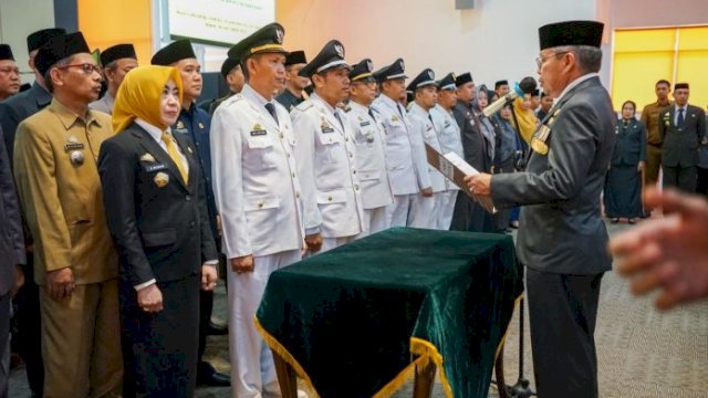 Hari Terakhir Menjabat, Wali Kota Parepare Taufan Pawe Lantik 110 Pejabat