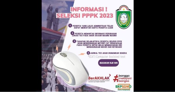 BKPSDMD Parepare Umumkan Pencetakan Kartu Peserta Ujian PPPK Dilakukan via Akun SSCASN