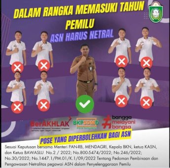 BKPSDMD Parepare Sosialisasikan Pose Netralitas Bagi ASN
