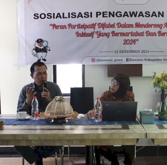 Bawaslu Gowa Dorong Partisipasi Kelompok Disabilitas Dalam Pengawasan dan Aksesibilitas Pemilu